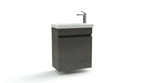 Sanexo Toiletmeubel Ivreo Houtnerf Grijs