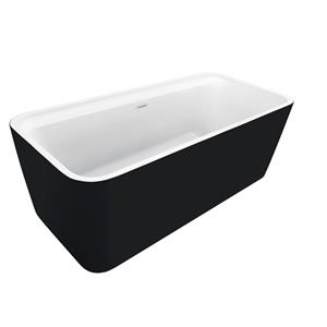 Allibert Bad Kolora 170x78cm Zwart/witt Mat