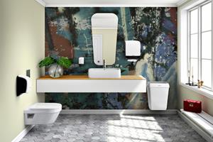Katrin Afvalbak  50 l met deksel; 28x42x57.5 cm (LxBxH); wit