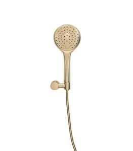 Mueller Gold handdoucheset 3 standen met wandhouder messing geborsteld