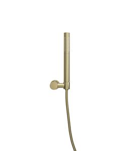 Mueller Gold staafhanddoucheset met wandhouder messing geborsteld