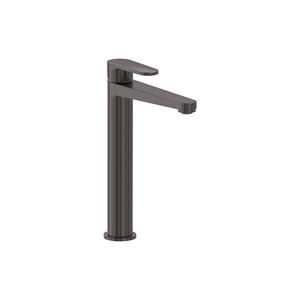 MAY Wastafelmengkraan  Forma Opbouw Model L Geborsteld Carbon Black PVD