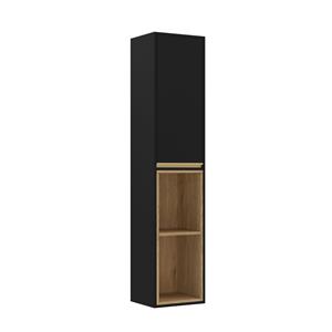 Allibert Kolomkast Volea 35cm 1 Omkeerbare Deur & 2 Nissen Zwart