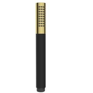 Mueller Gold staafhanddouche mat zwart met geborsteld messing