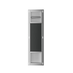 Boss & Wessing Toiletrolhouder Zonder Klep en Reserverolhouder Inbouw BWS Milan RVS