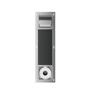 Wiesbaden Toiletrolhouder met Klep en Reserverolhouder Inbouw  Rocko RVS