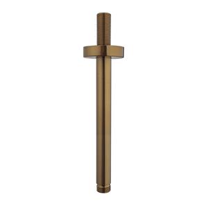 Sanifun Cetti douchearm met plafondbevestiging 20 cm geborsteld brons koper.