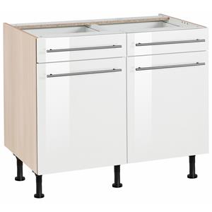 OPTIFIT Onderkast Bern 100 cm breed, met 2 deuren, 2 laden, met in hoogte verstelbare poten