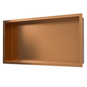 Sanifun Demir inbouwnis 300 x 600 x 70 geborsteld brons koper