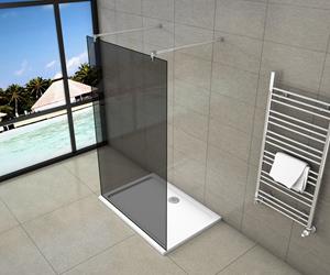Sanexo Inloopdouche Vrijstaand Black Dahlia 140x200 8mm Rookglas Antikalk Chroom