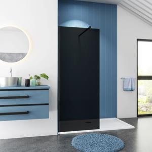 Sanexo Inloopdouche Black Dahlia 90x200 8mm Rookglas Antikalk Mat Zwart