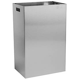 Afvalbak, 50 l, B 378 x D 257 x H 585 mm, RVS