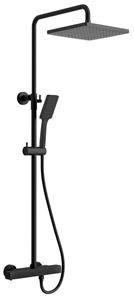Sapho Dark thermostaat regendouche zwart mat