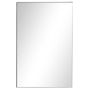 Kleankin spiegelkast, stijlvolle badkameroplossing, 3 legplanken, roestvrijstalen frame, ruimtebesparend, 39x12x60 cm, zilver | Aosom.nl