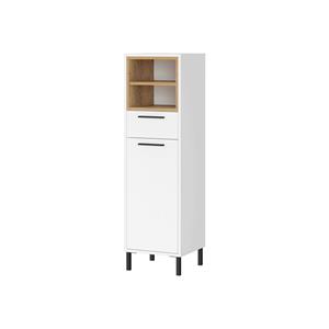 Huisenthuis.nl Badkamer kolomkast Borba Eiken Wit 34 cm
