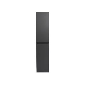 Boss & Wessing Badmeubelkast BWS Pepper Hoge Kast Greeploos 2 Deuren 145x30x30 cm Mat Antraciet