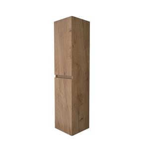 Boss & Wessing Kolomkast BWS Salt 35x35x150cm 2 Deuren Greeploos Whisky Oak