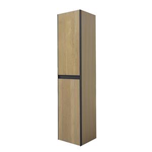 Boss & Wessing Kolomkast met 2 Deuren BWS Elements 35 cm Naturel Eik / Mat Zwart