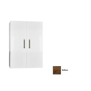 Sanicare Kolomkast Dubbel  Q9/Q10/Q11 Soft-Closing Deuren Chromen Greep 90x67x32 cm Belluno