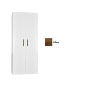 Sanicare Kolomkast Dubbel  Q9/Q10/Q11 Soft-Closing Deuren Chromen Greep 160x67x32 cm Belluno