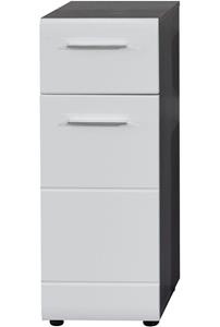 INOSIGN Onderkast Skin Badkommode met hoogglanzende front en 1 lade - (B/D/H) 30/31/80 cm
