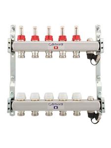 Salus Floor heating manifold 7 slings with flowmeter