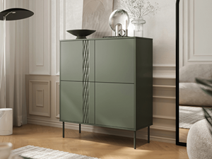 Mobistoxx Commode FINDUS 4 deuren groen