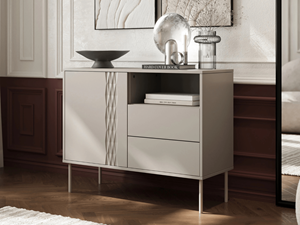 Mobistoxx Dressoir FINDUS 1 deur 2 lades kasjmier