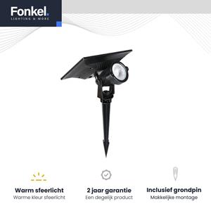 Letsleds Solar LED tuinspot prikspot op zonne energie 5Watt IP65