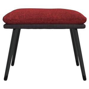 vidaXL Voetenbank 45x29,5x35 cm stof en kunstleer wijnrood