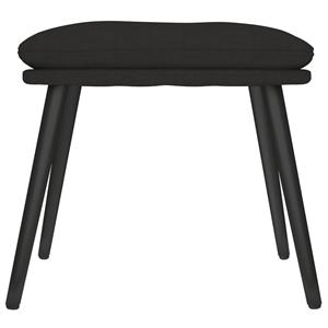 vidaXL Voetenbank 45x29,5x35 cm stof zwart
