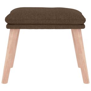 vidaXL Voetenbank 45x29,5x35 cm stof bruin