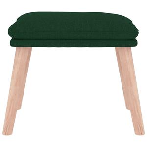 vidaXL Voetenbank 45x29,5x35 cm stof donkergroen