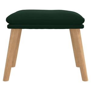 vidaXL Voetenbank 45x29,5x35 cm fluweel donkergroen