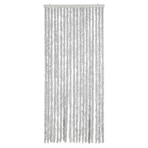 vidaXL Vliegengordijn 56x185 cm chenille grijs