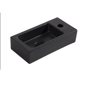 Boss & Wessing BWS Fontein Rino Mini Rechts 36x18x9 cm Mat Zwart