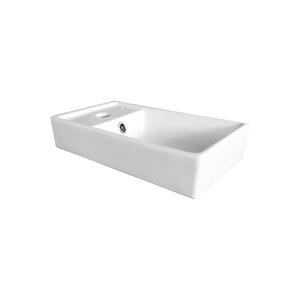 Sanilux Fontein  40x22x8 cm Keramiek Wit (1 kraangat)