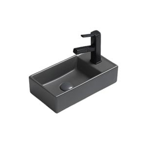 Sanilux Fontein  Juice 40x22x10 CM Keramiek Mat Zwart (Niet vrij hangbaar)