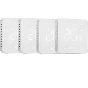 MEROSS MTS200W Smart Wi-Fi Thermostat for Boiler/Water Heating System, 4 stuks verwarmingsthermostaat