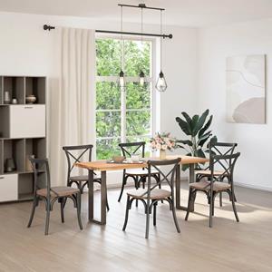 vidaXL Salontafelpoten 2 st U-vormig 38x(72-73) cm staal naturel