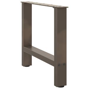 vidaXL Salontafelpoten 2 st 50x(42-43) cm staal naturel