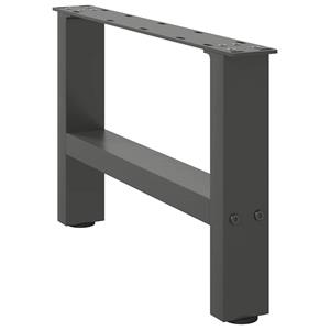 vidaXL Salontafelpoten 2 st 50x(30-31) cm staal antracietkleurig