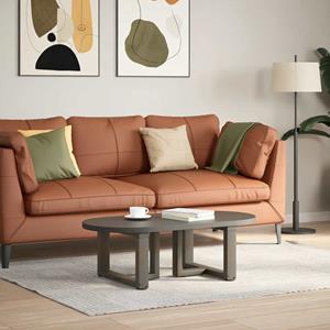 vidaXL Salontafelpoten 2 st T-vormig 40x25x(30-31) cm staal naturel