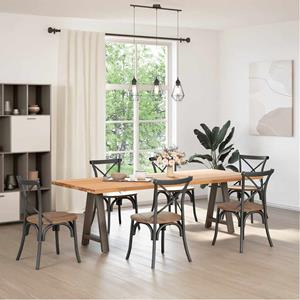 vidaXL Salontafelpoten 2 st A-vormig 50x(72-73) cm staal