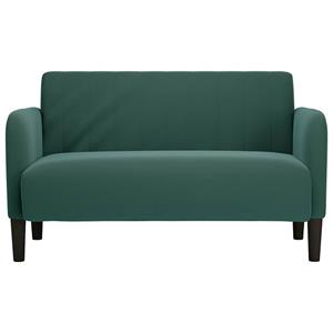 vidaXL Loveseat bank 109 cm fluweel donkergroen