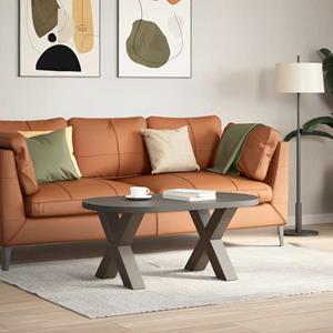 vidaXL Salontafelpoten 2 st X-vormig 50x(42-43) cm staal naturel