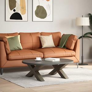 vidaXL Salontafelpoten 2 st X-vormig 70x(30-31) cm staal naturel