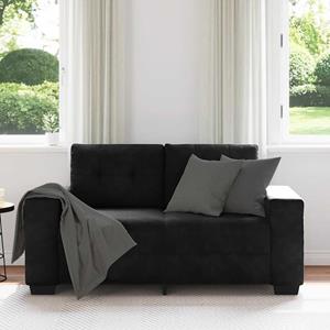 vidaXL Loveseat bank 120 cm fluweel zwart