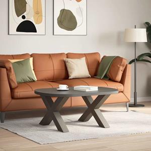 vidaXL Salontafelpoten 2 st X-vormig 70x(42-43) cm staal naturel