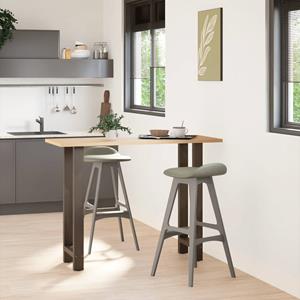 vidaXL Salontafelpoten 2 st 50x(100-101) cm staal naturel